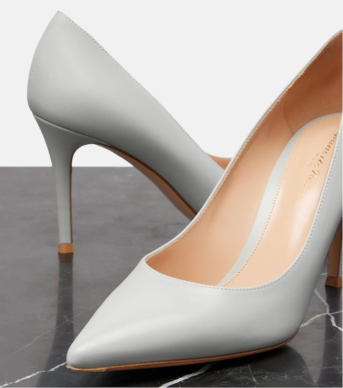 Gianvito Rossi - حذاء جيانفيتو 85 الجلدي بكعب عالٍ