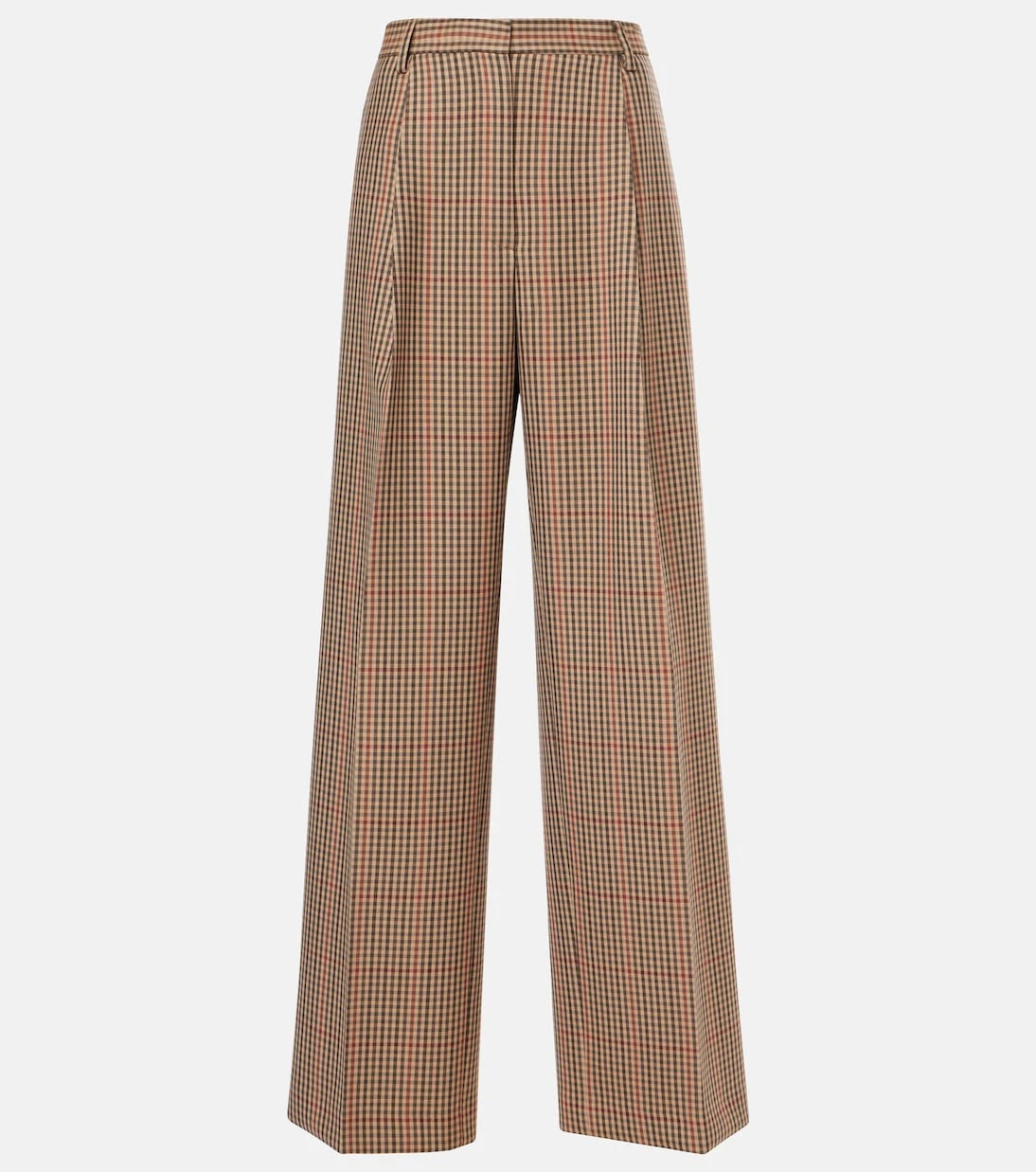 Dries Van Noten - Checked wool wide-leg pants