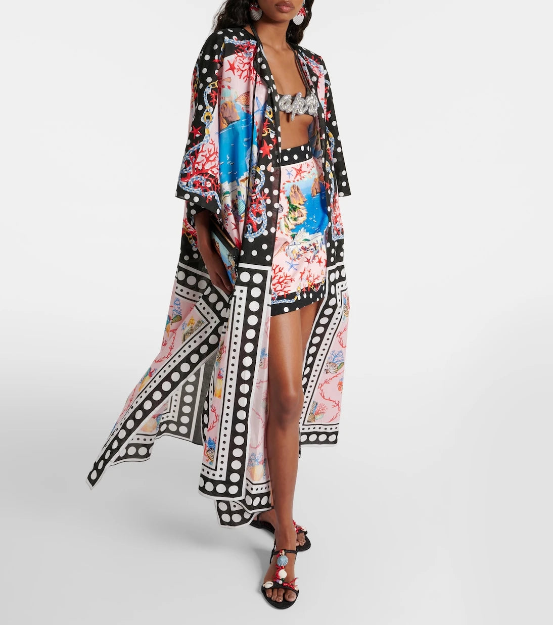 Dolce&Gabbana - Capri printed cotton kaftan