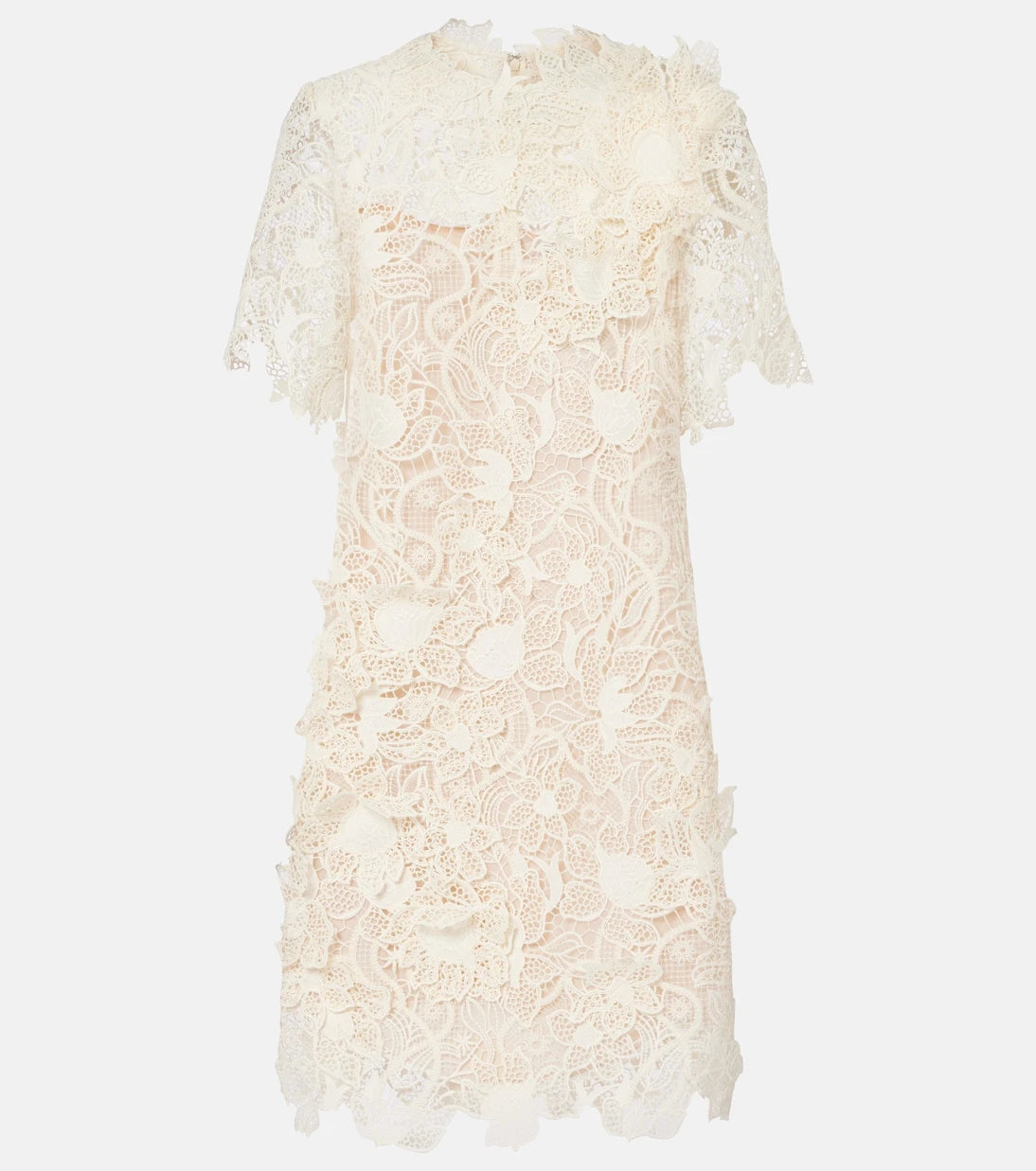 Oscar de la Renta - Floral lace minidress