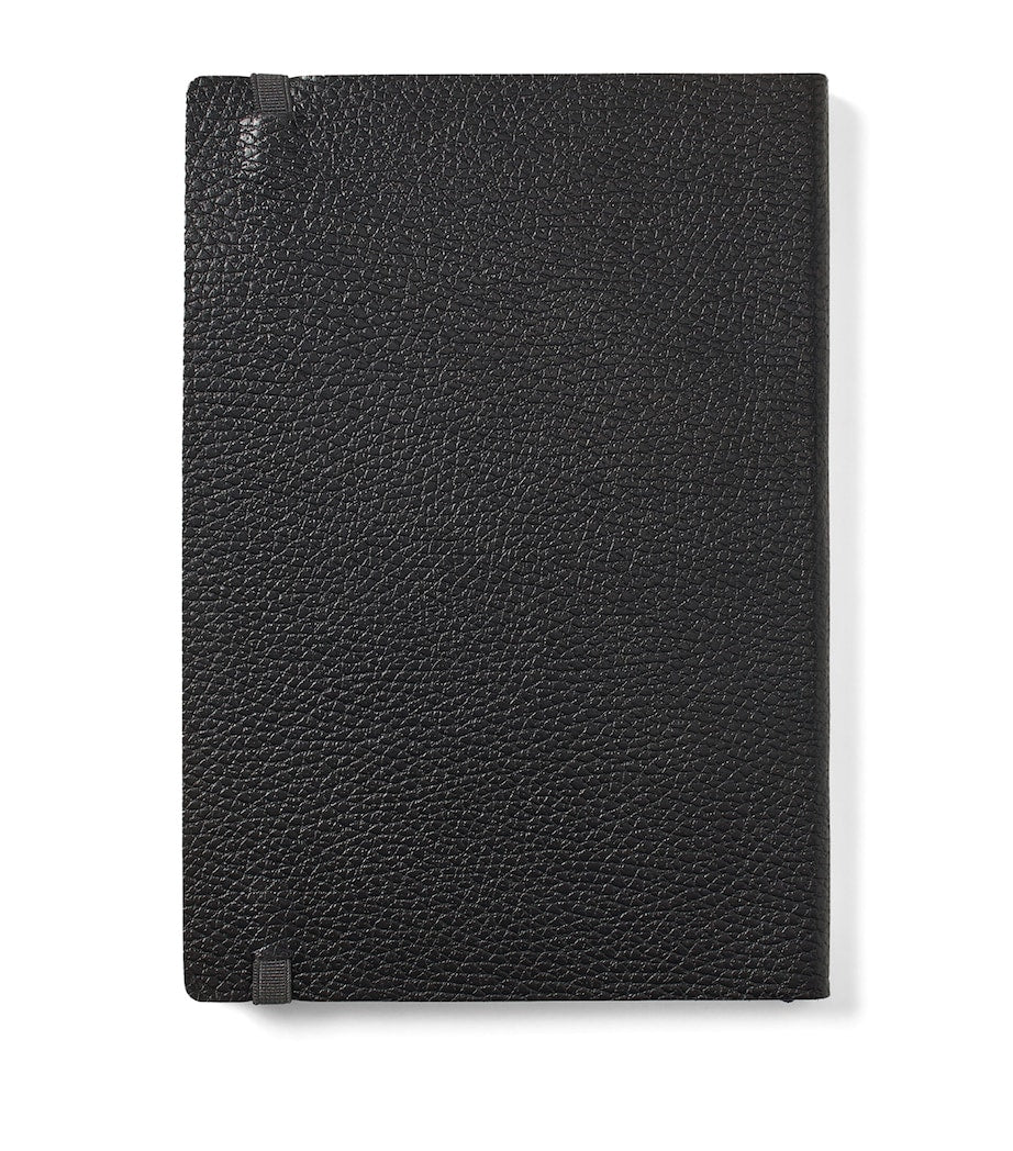 Grained Leather Bound A5 Notebook