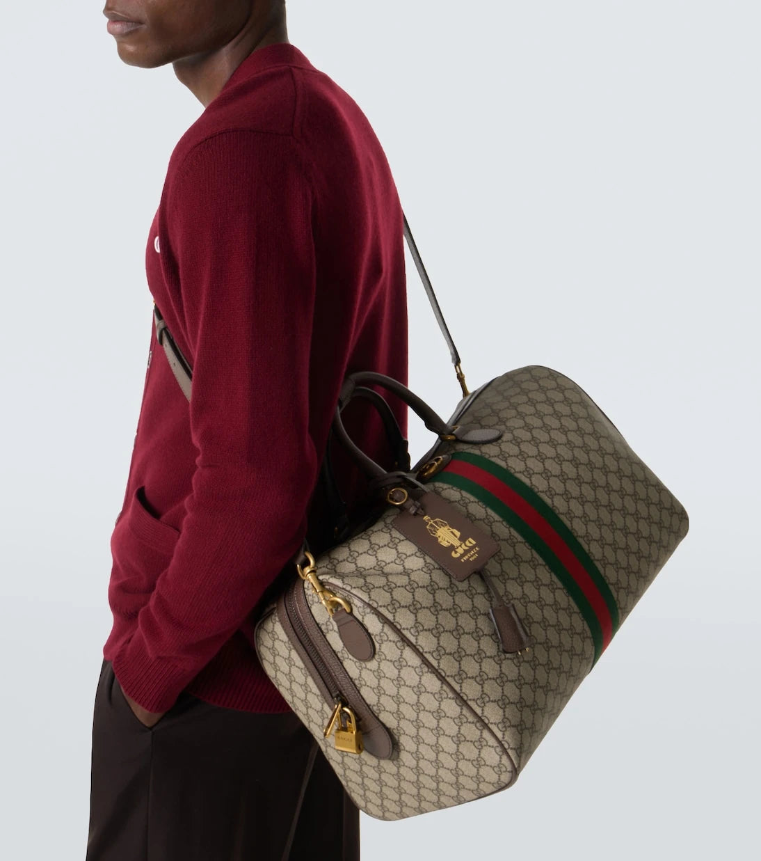 Gucci - حقيبة غوتشي سافوي دافل متوسطة الحجم