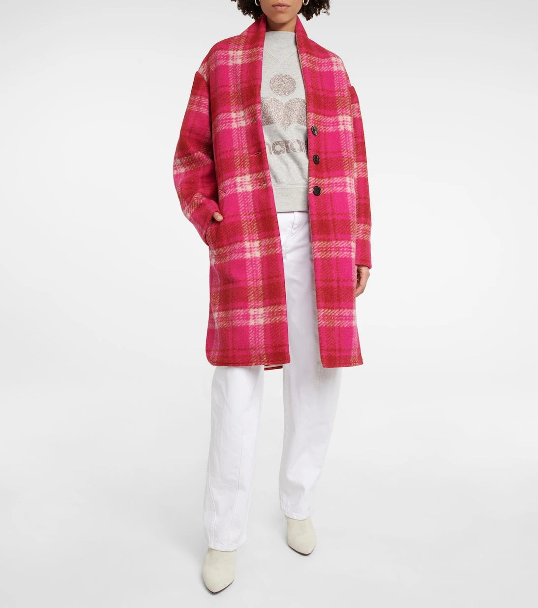 Marant Etoile - Gabriel checked flannel coat