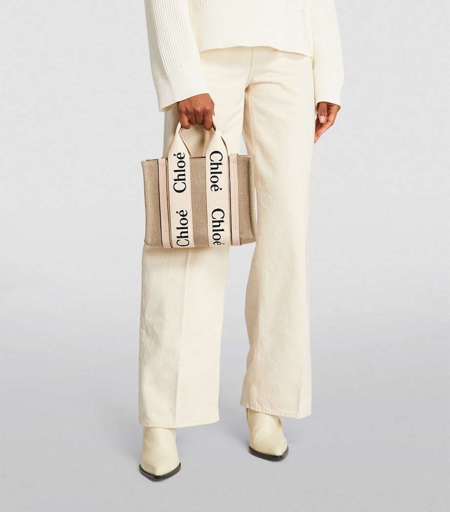 Pink Small Woody Tote Bag