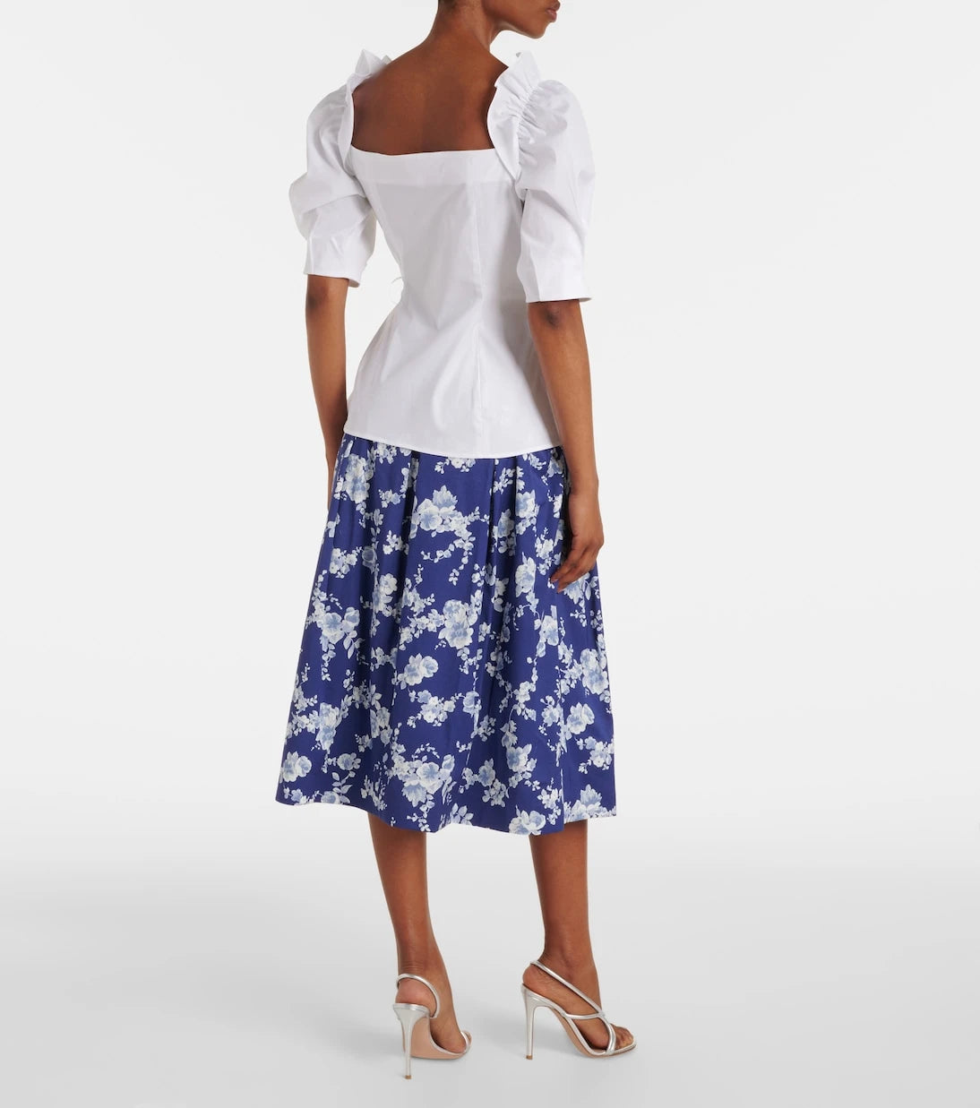 Carolina Herrera - Cotton-blend wrap top