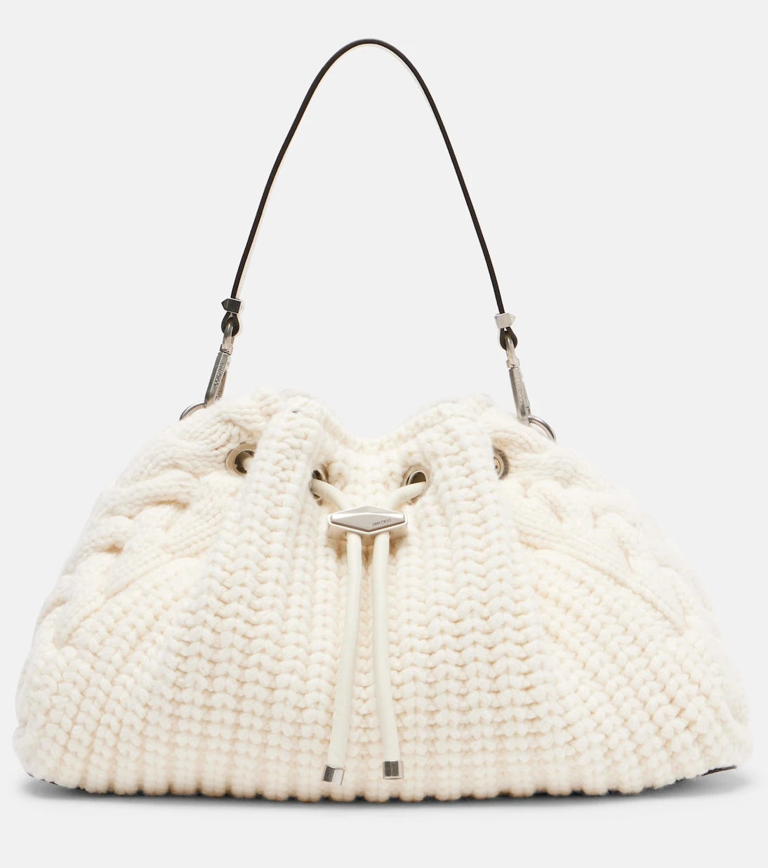 Jimmy Choo - Cinch cable-knit bucket bag