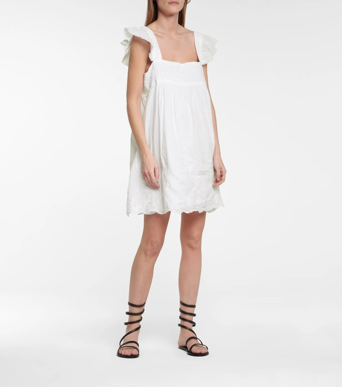 Juliet Dunn - Embellished cotton minidress