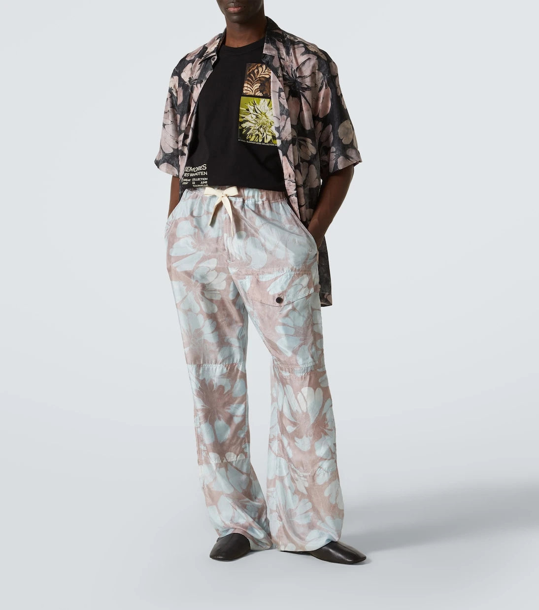 Dries Van Noten - Baskılı pamuk jarse Tişört