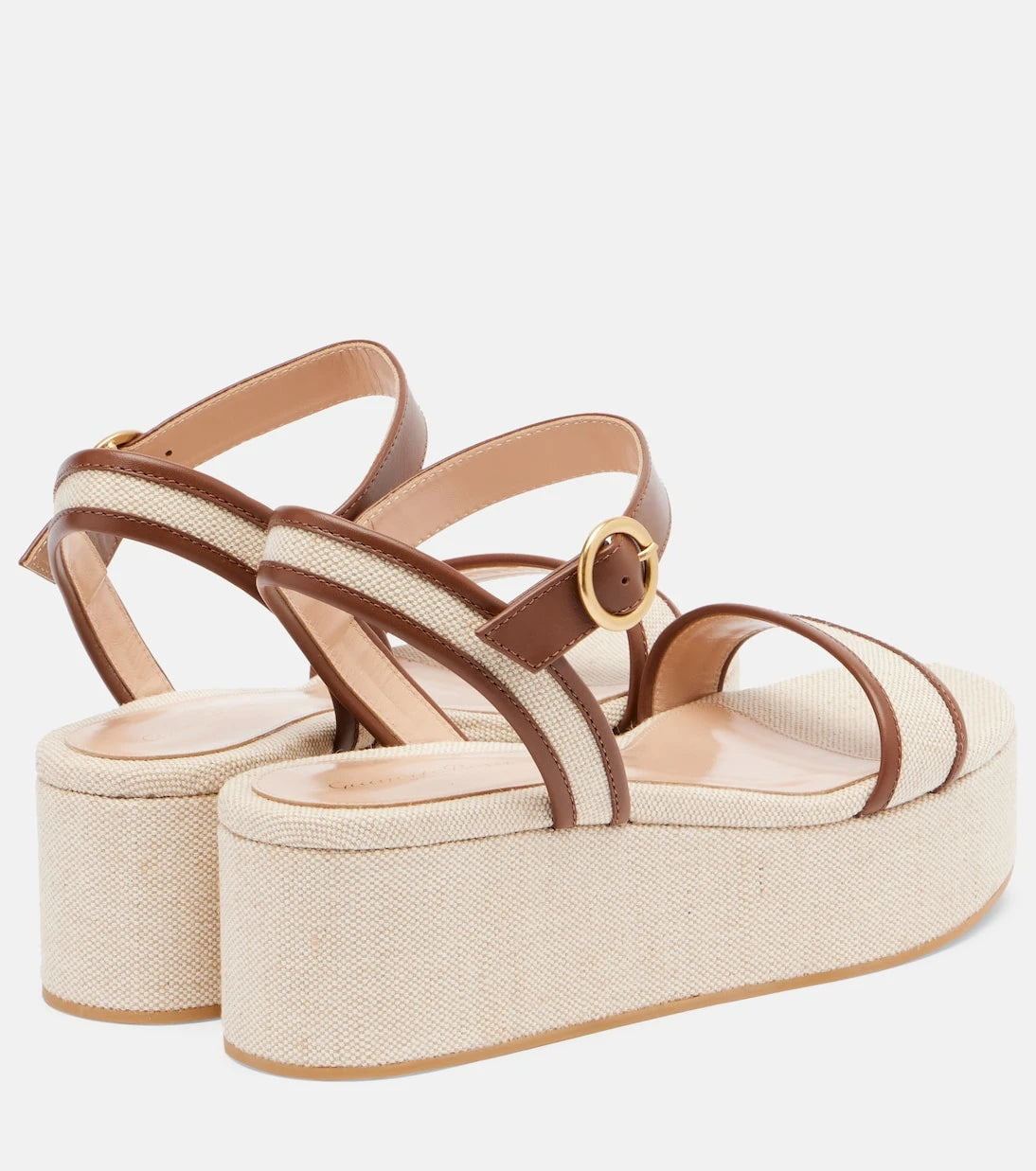 Gianvito Rossi - Rodi canvas platform sandals