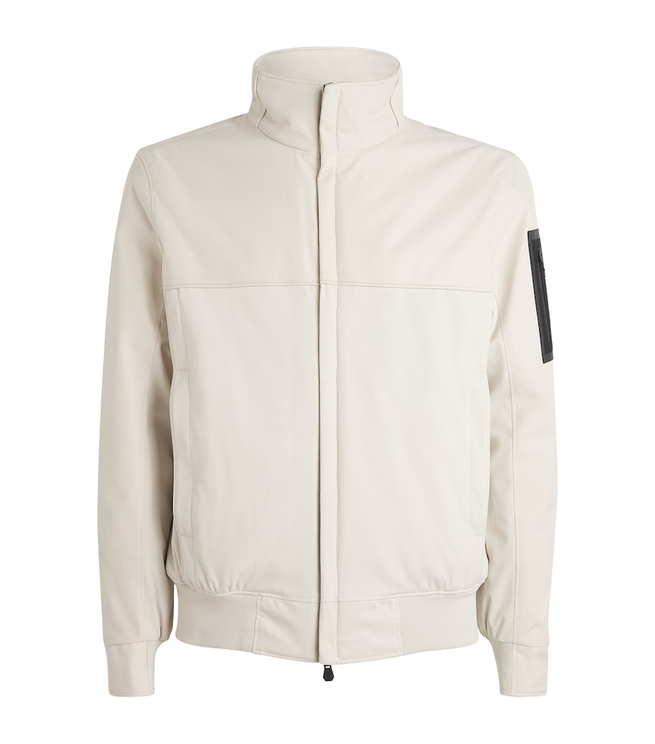 BOSS White Zip-Up Jadon League Jacket
