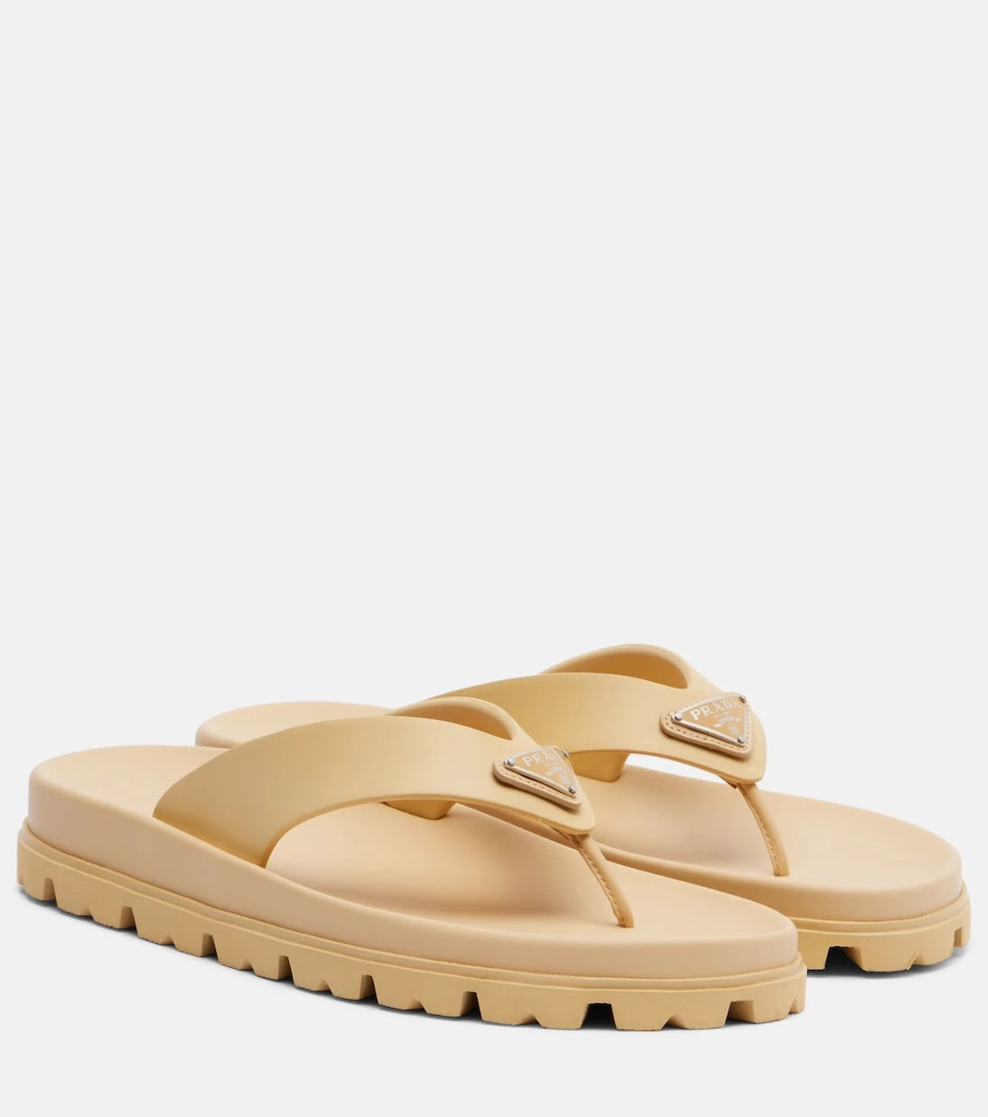 Prada - Logo thong sandals