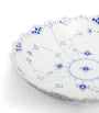 Blue Fluted Full Lace Bowl (28cm)