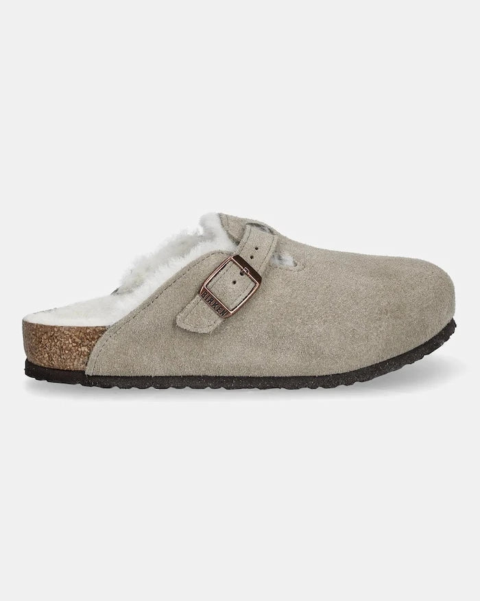 Детски велурени чехли Birkenstock Boston