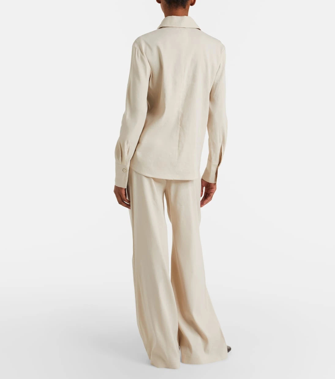 Max Mara - Destino linen-blend wide-leg silhouette