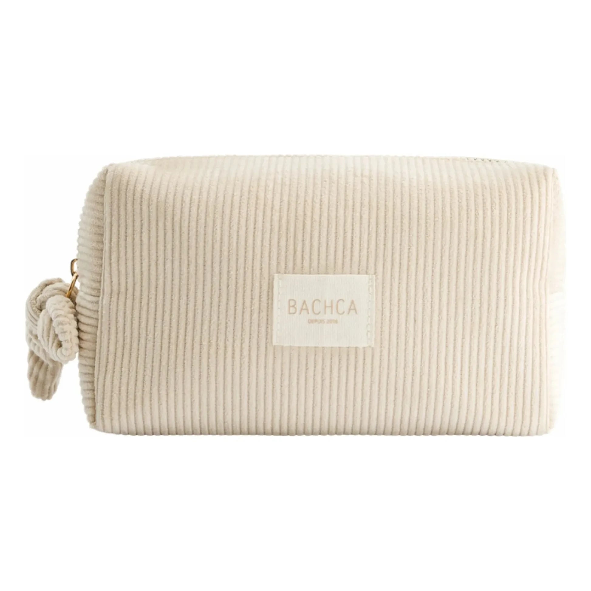 Bachca - Velvet make-up bag | Beige