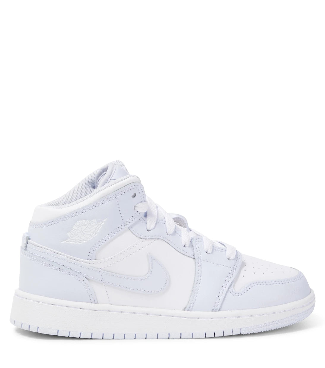 Nike Kids - حذاء سنيكرز Air Jordan 1 Mid الجلدي للأطفال