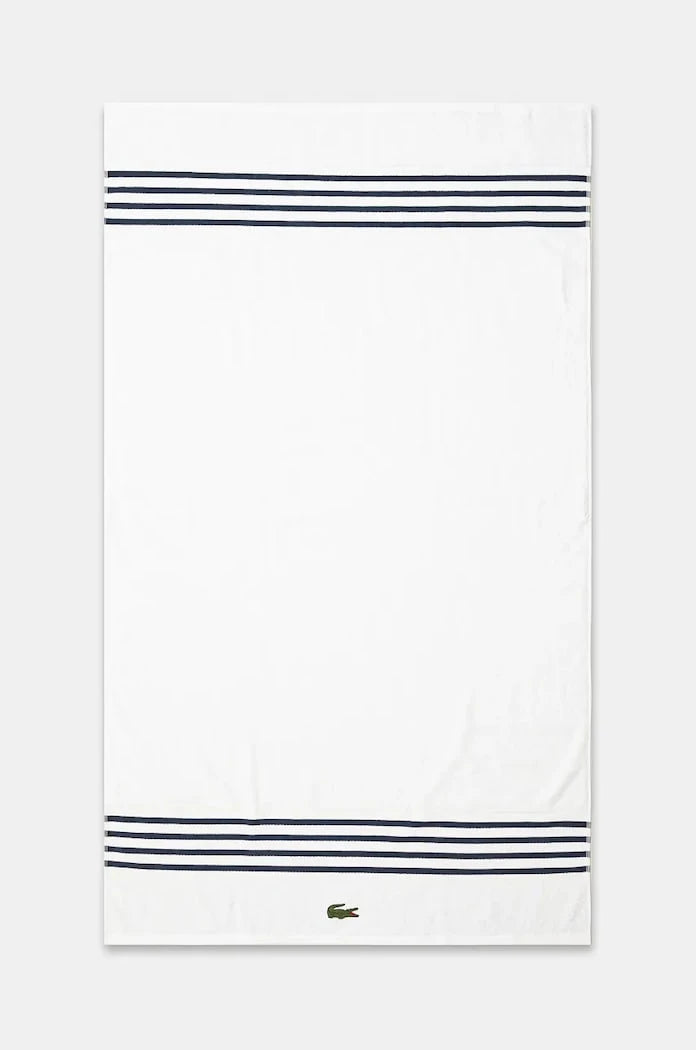 Lacoste L Courtline Marine Büyük Pamuklu Havlu 90 x 150 cm