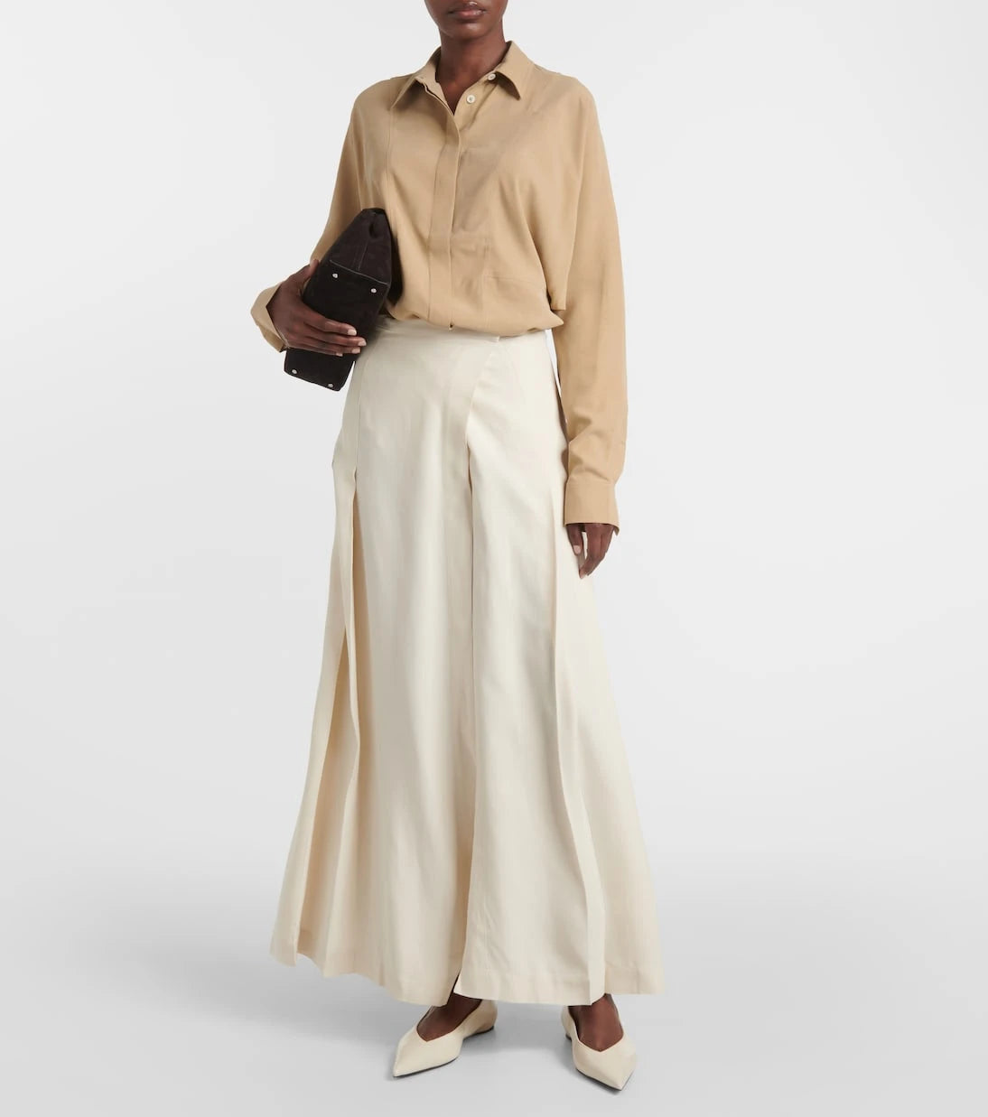 Toteme - Wrap crêpe maxi skirt