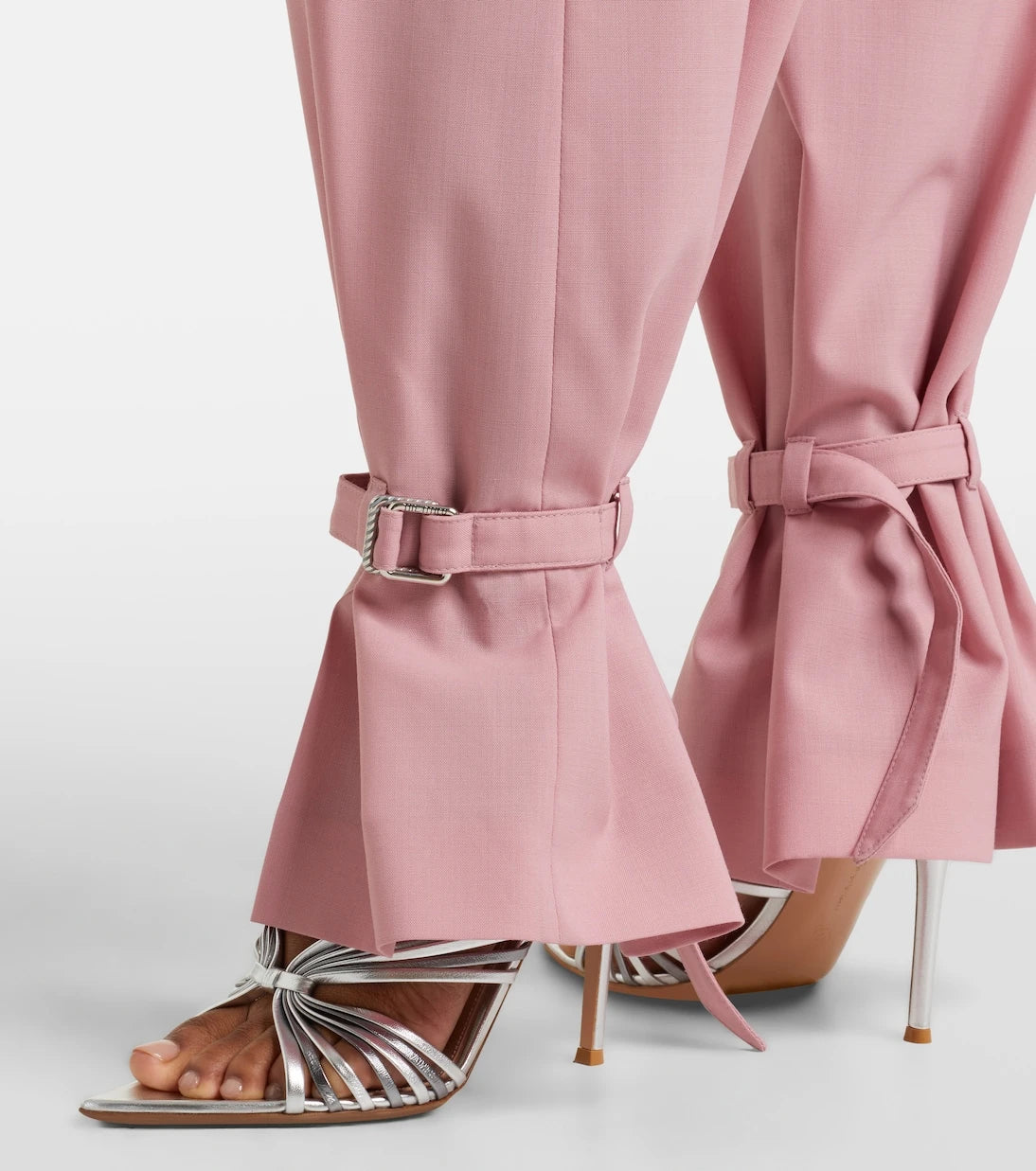 Gianvito Rossi - Metallic leather slingback sandals