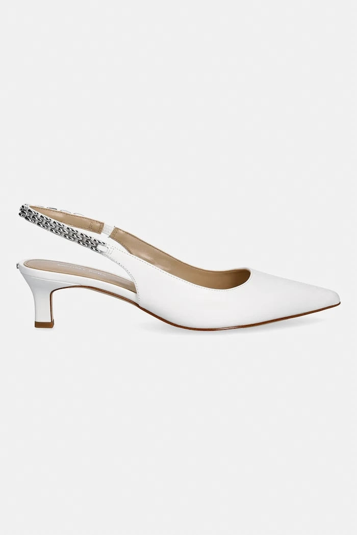 MICHAEL Michael Kors Marcia Kitten Sling Pump Deri İnce Topuklu Ayakkabı