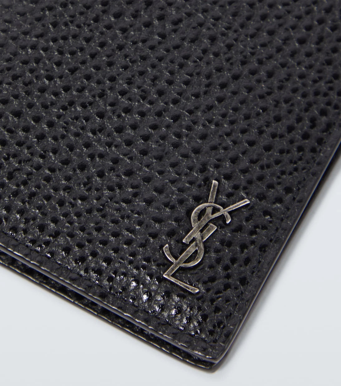 Saint Laurent - Tiny Cassandre leather wallet
