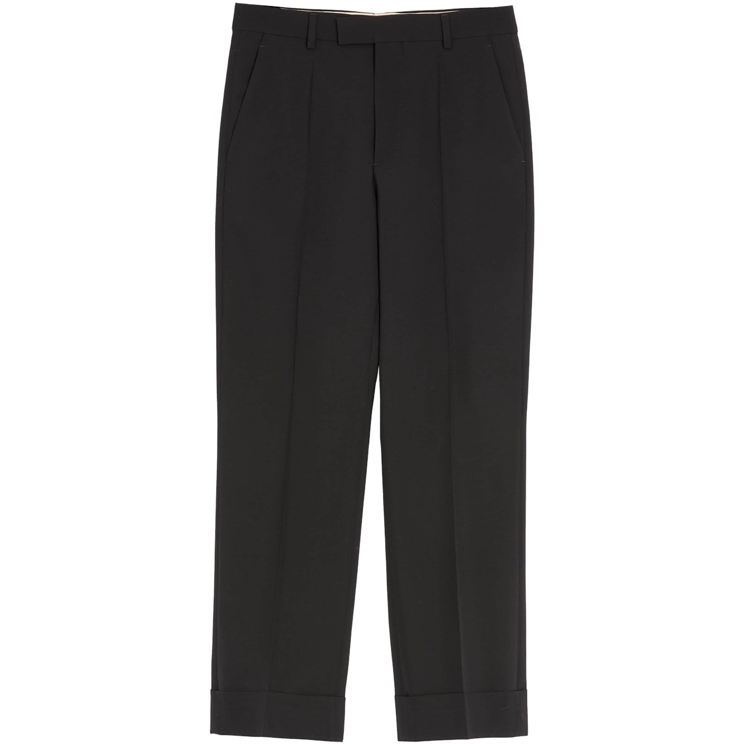 Virgin Wool Flared Trousers