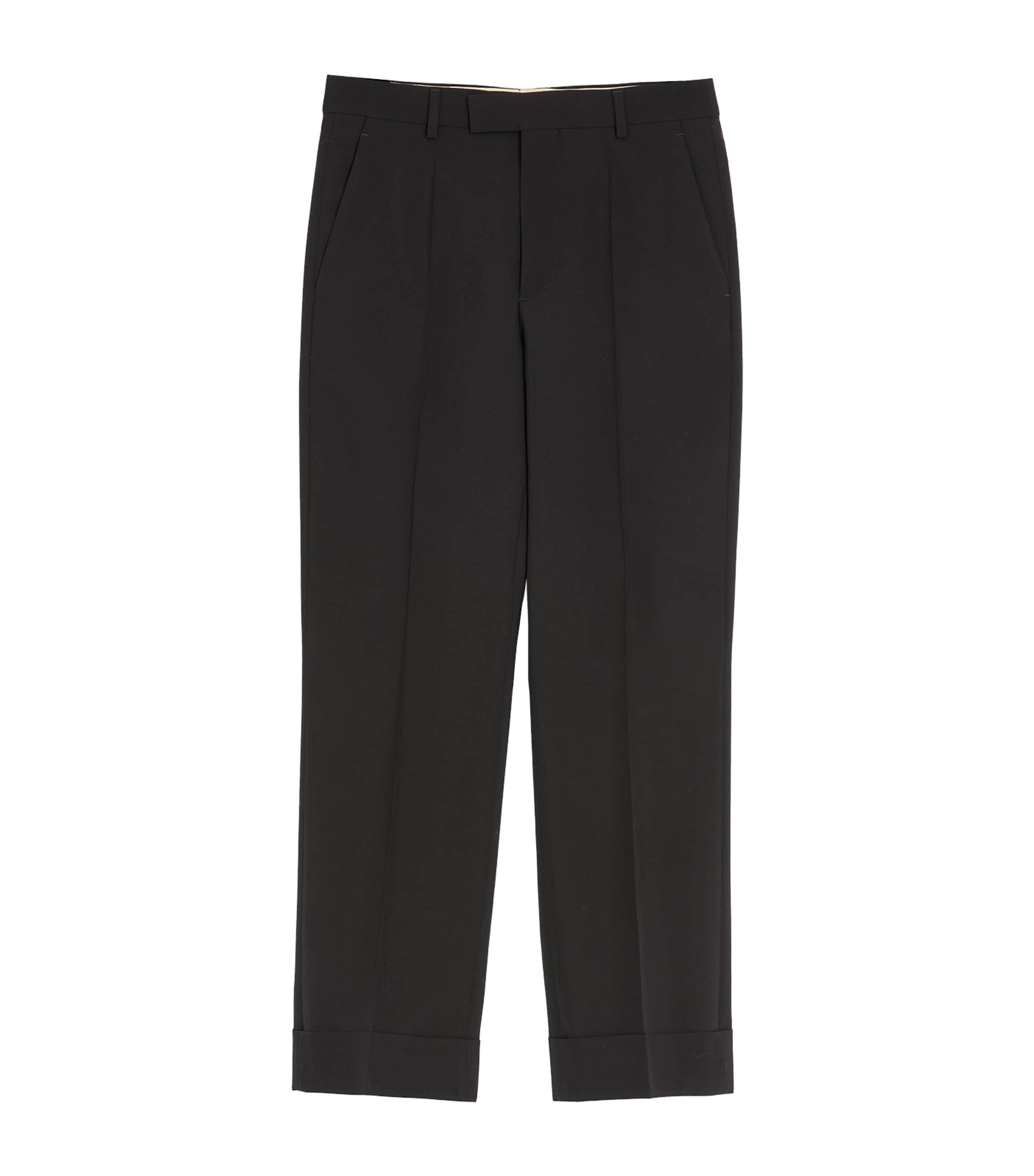Virgin Wool Flared Trousers