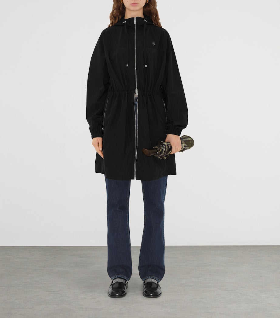 Black B Shield-Plaque Parka