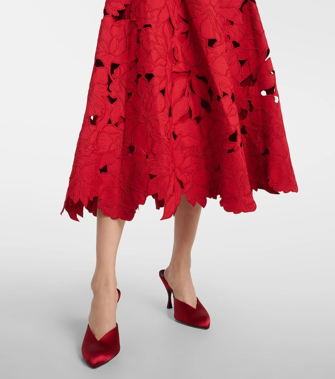 Simkhai - Audrey peplum lace midi dress