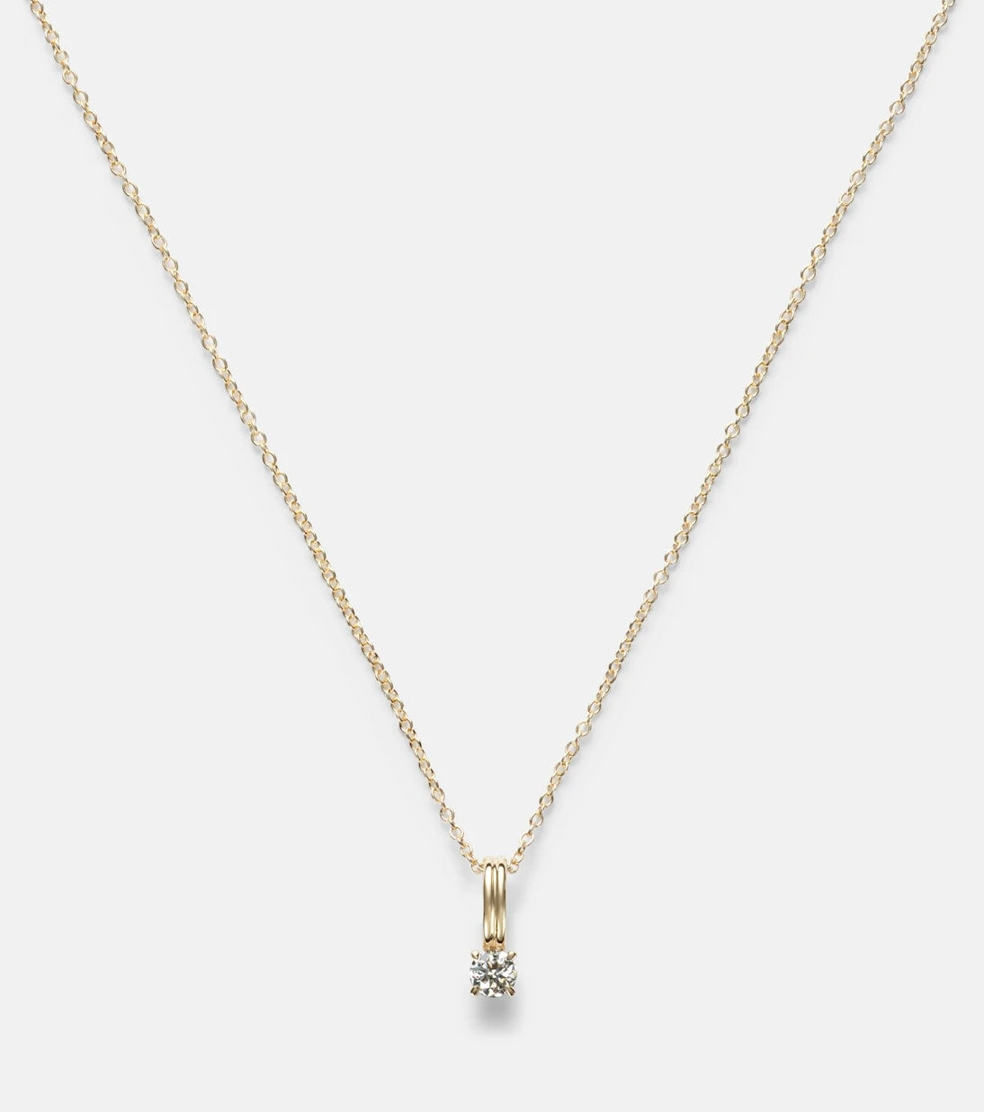 Stone and Strand - 14kt gold charm necklace with diamonds