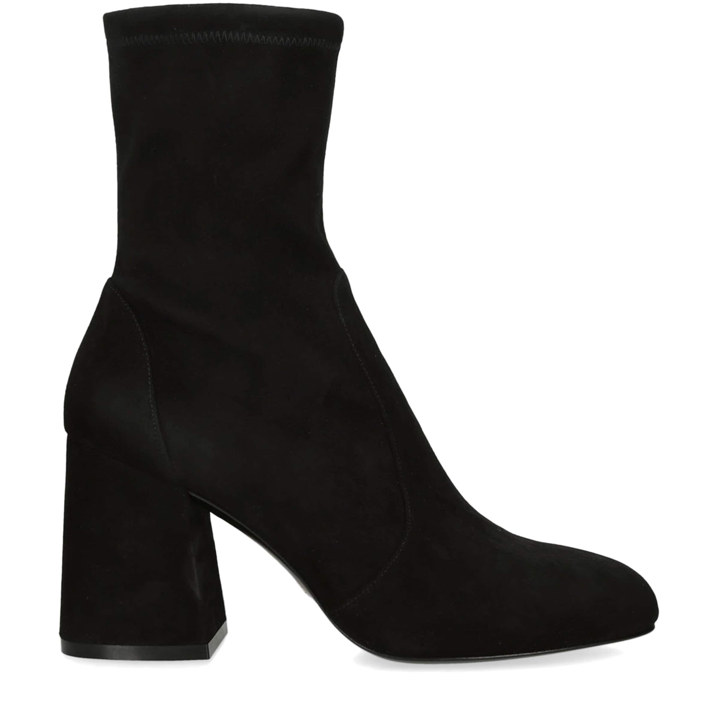 Stuart Weitzman Black Flareblock Heeled Boots 85