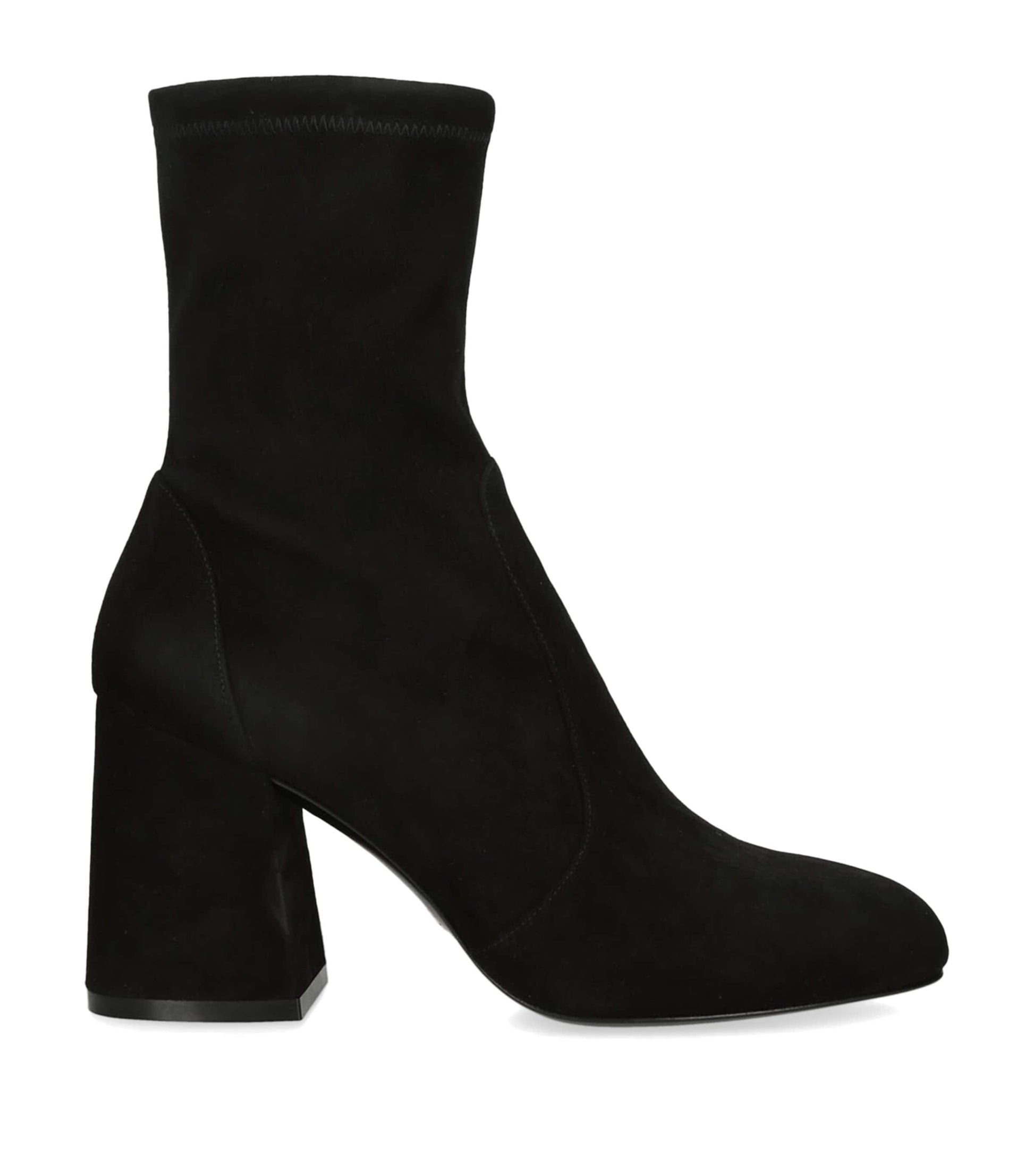 Stuart Weitzman Black Flareblock Heeled Boots 85