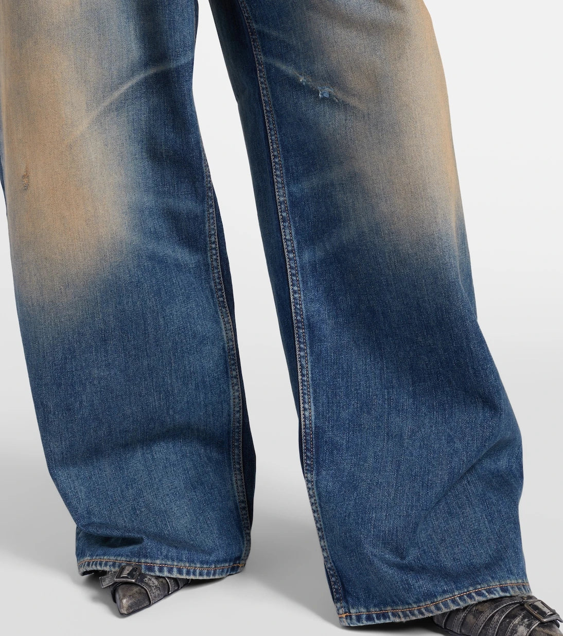 Acne Studios - U Rocka geniş paça jean