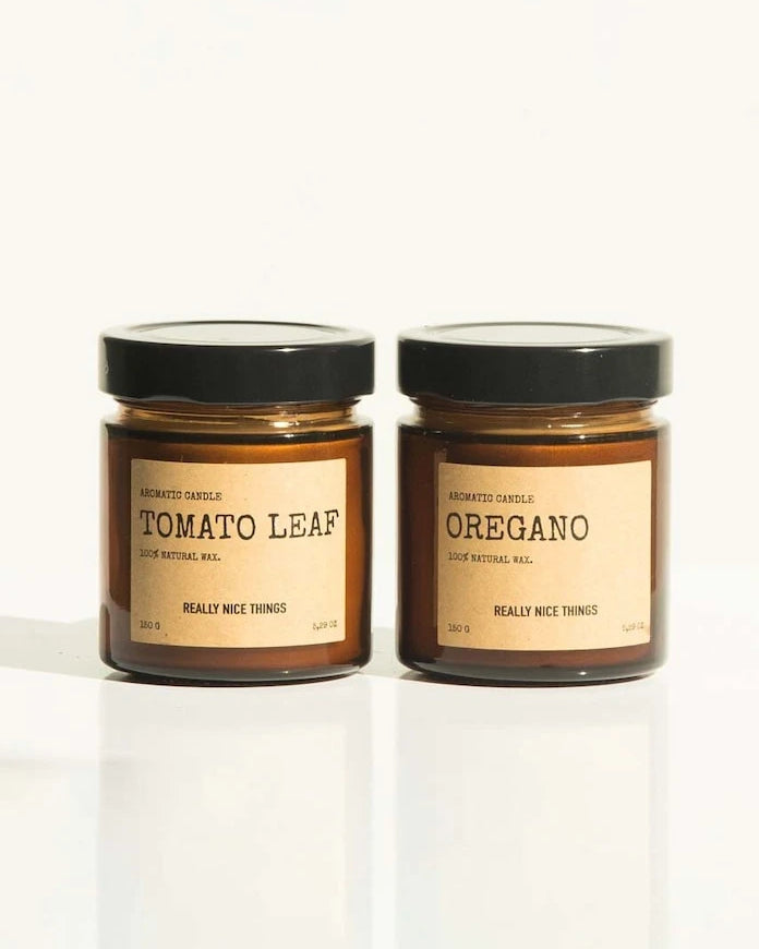 Really Nice Things Domates Yaprağı & Oregano Kokulu Mum Seti 2 x 100 g (2 Adet)