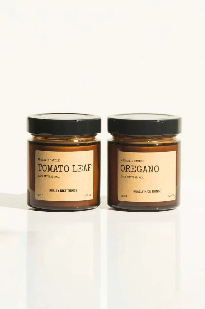 Really Nice Things Domates Yaprağı & Oregano Kokulu Mum Seti 2 x 100 g (2 Adet)
