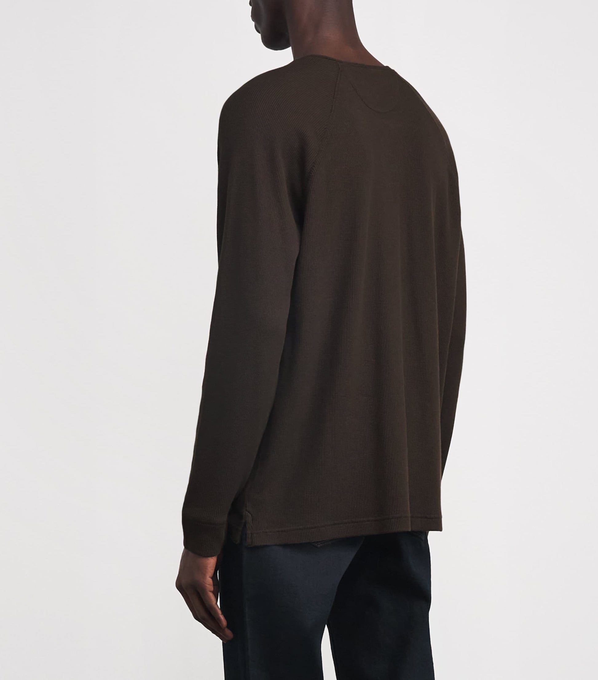 Long-Sleeved Henley Top