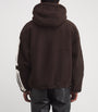 AMIRI Brown Fleece Bones Hoodie