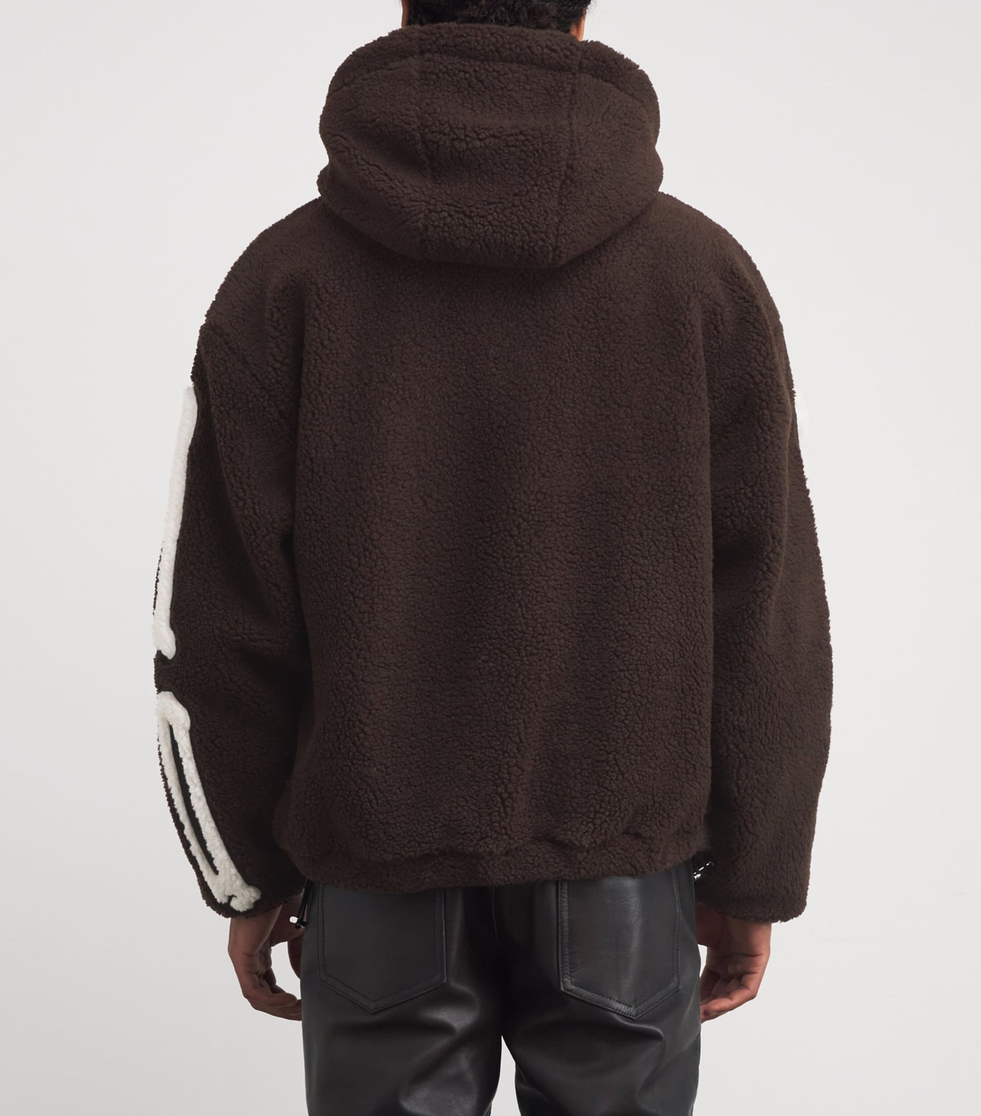 AMIRI Brown Fleece Bones Hoodie