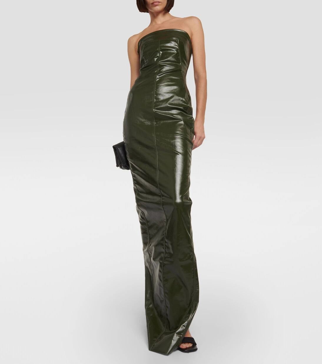 Rick Owens - Strapless denim gown