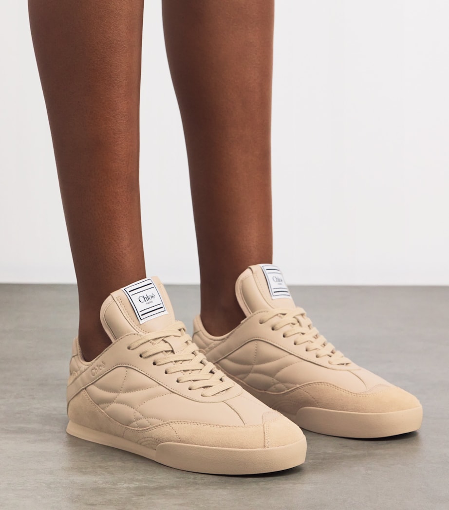Chloé White Leather Kick Low-Top Sneakers