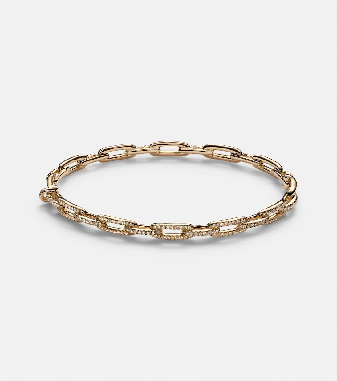 David Yurman - Stax Chain Link 18kt gold bracelet with diamonds