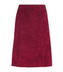 Suede Stretch Nicole Mini Skirt RUBY