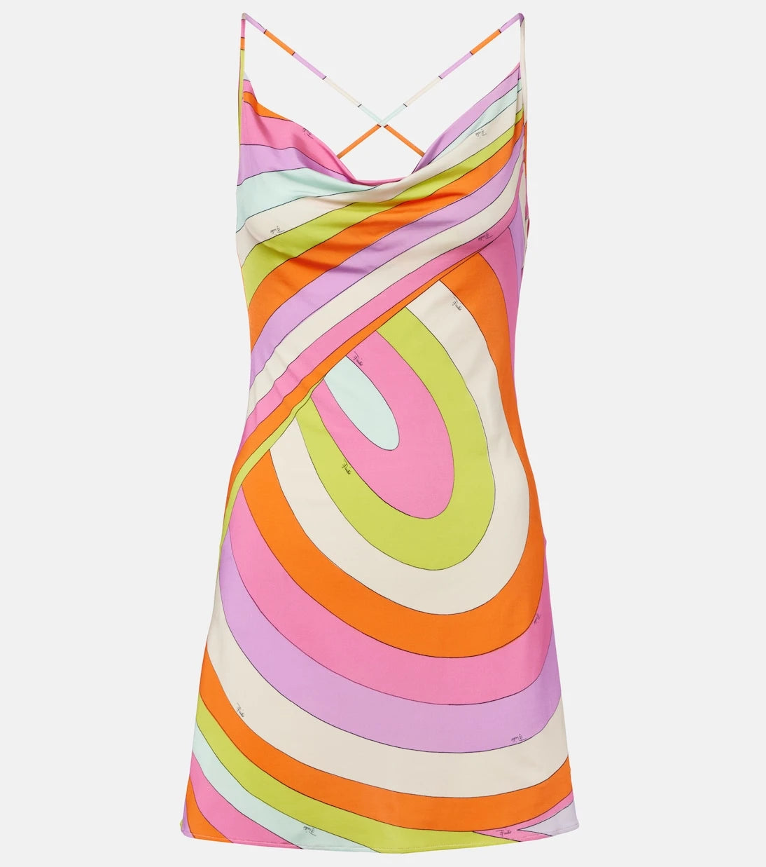 Pucci - Iride draped satin jersey minidress