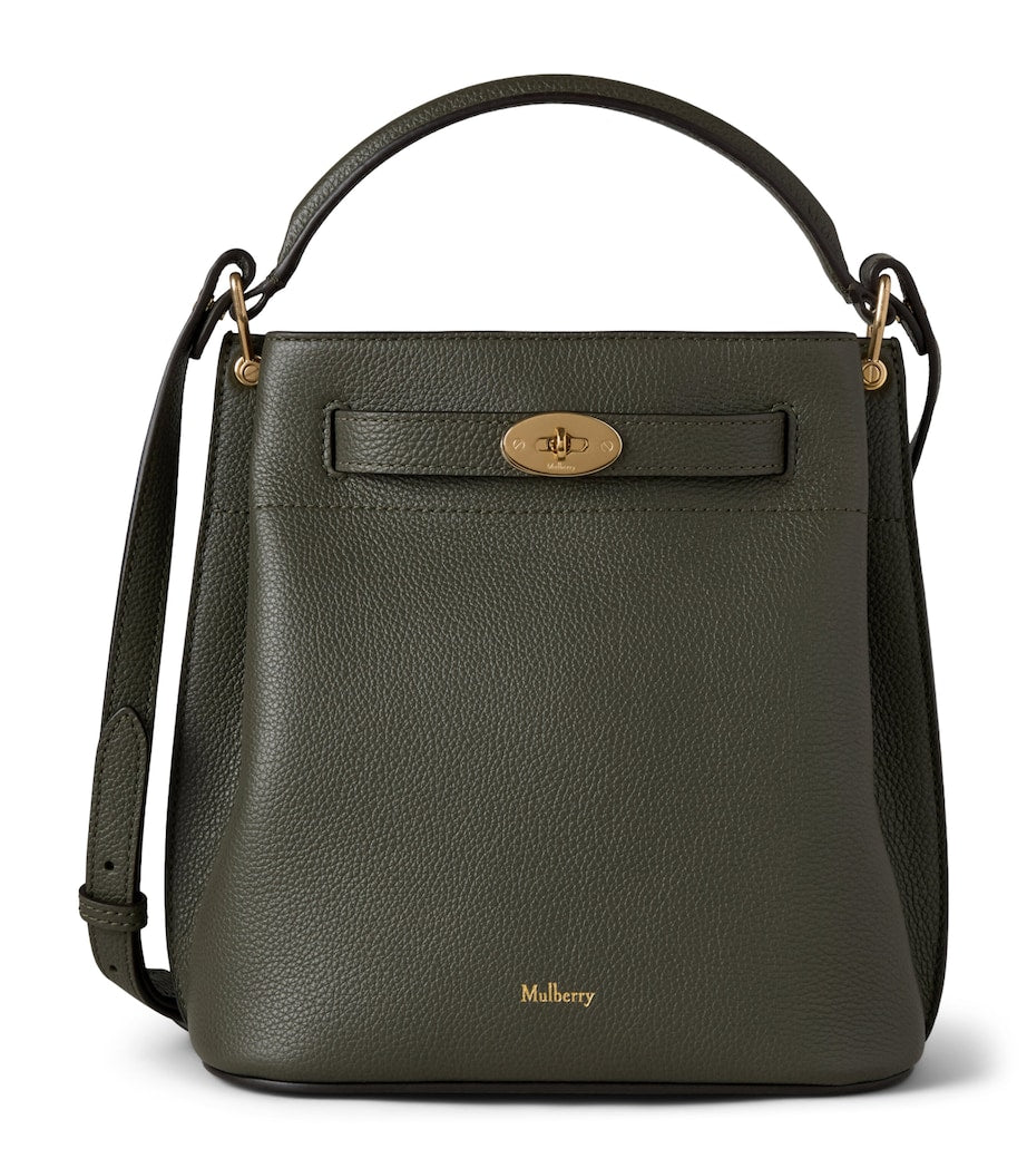 Leather Islington Bucket Bag JUNIPER GREEN