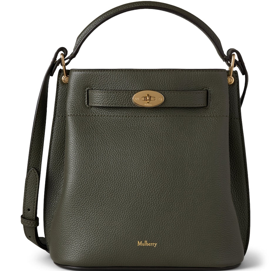 Leather Islington Bucket Bag JUNIPER GREEN