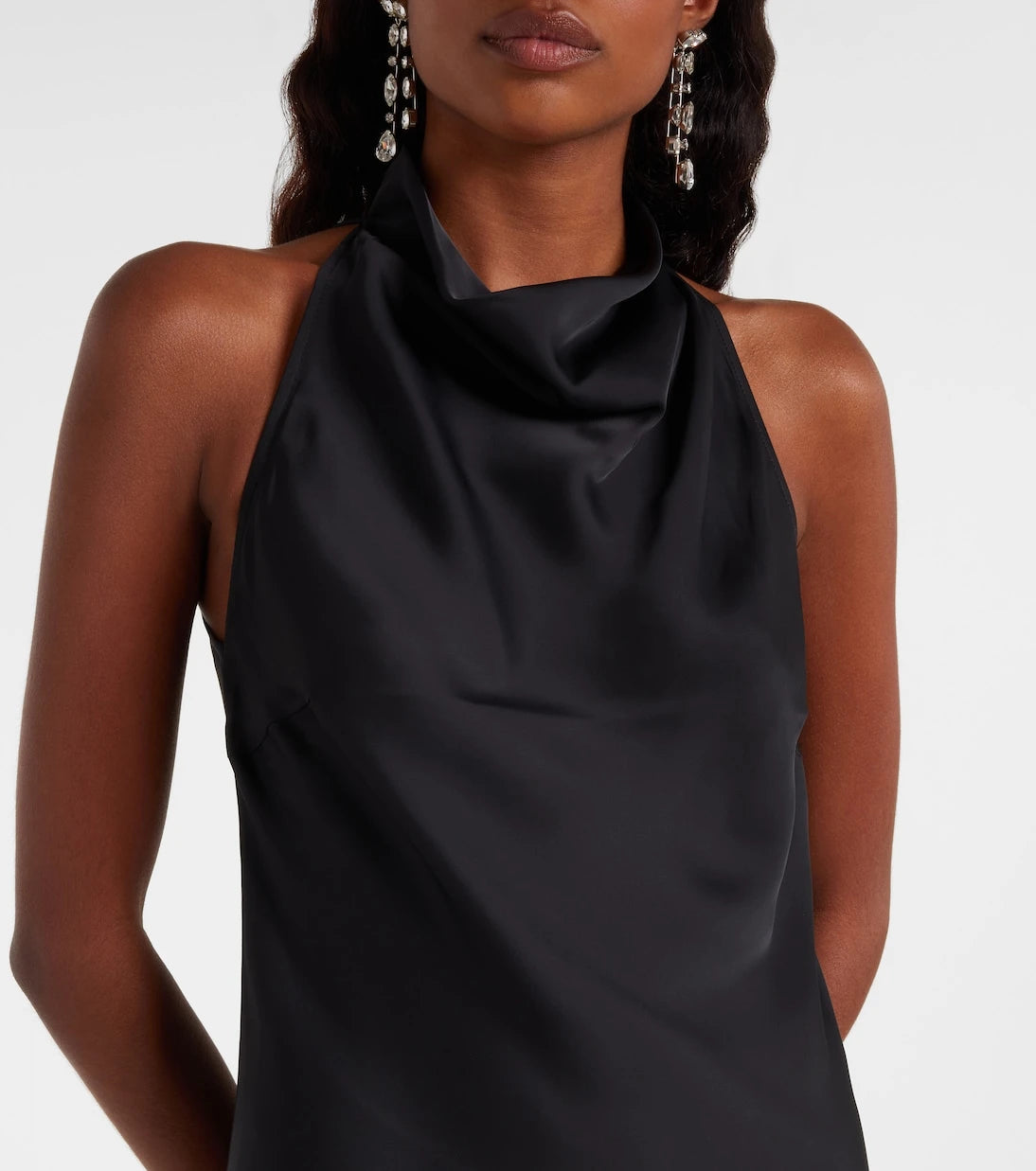Rotate - Halterneck satin maxi dress