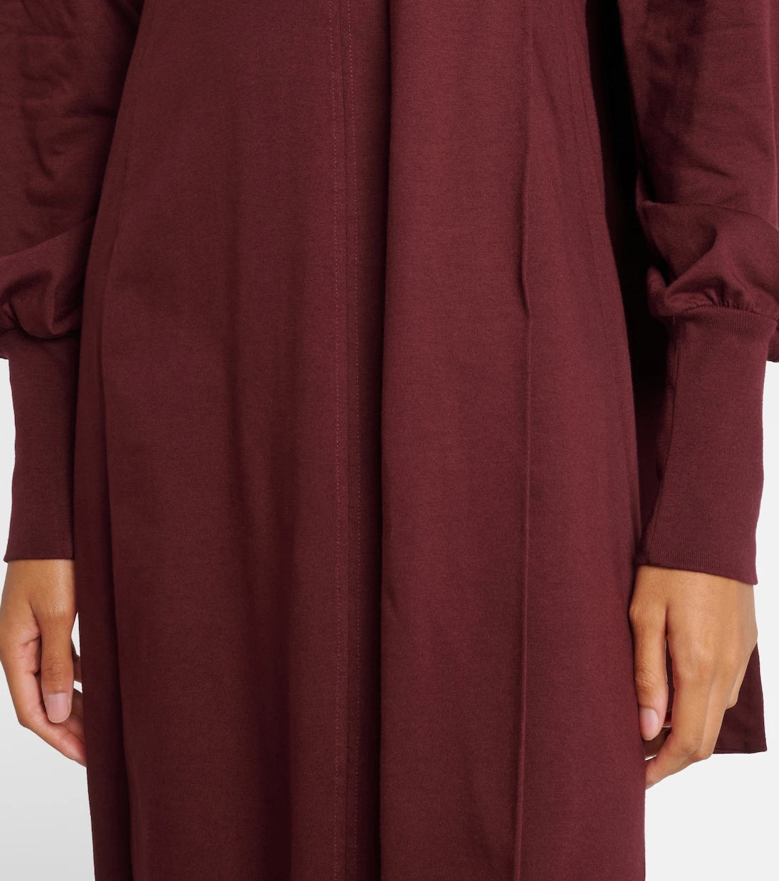 Plan C - Scarf-detail cotton maxi dress