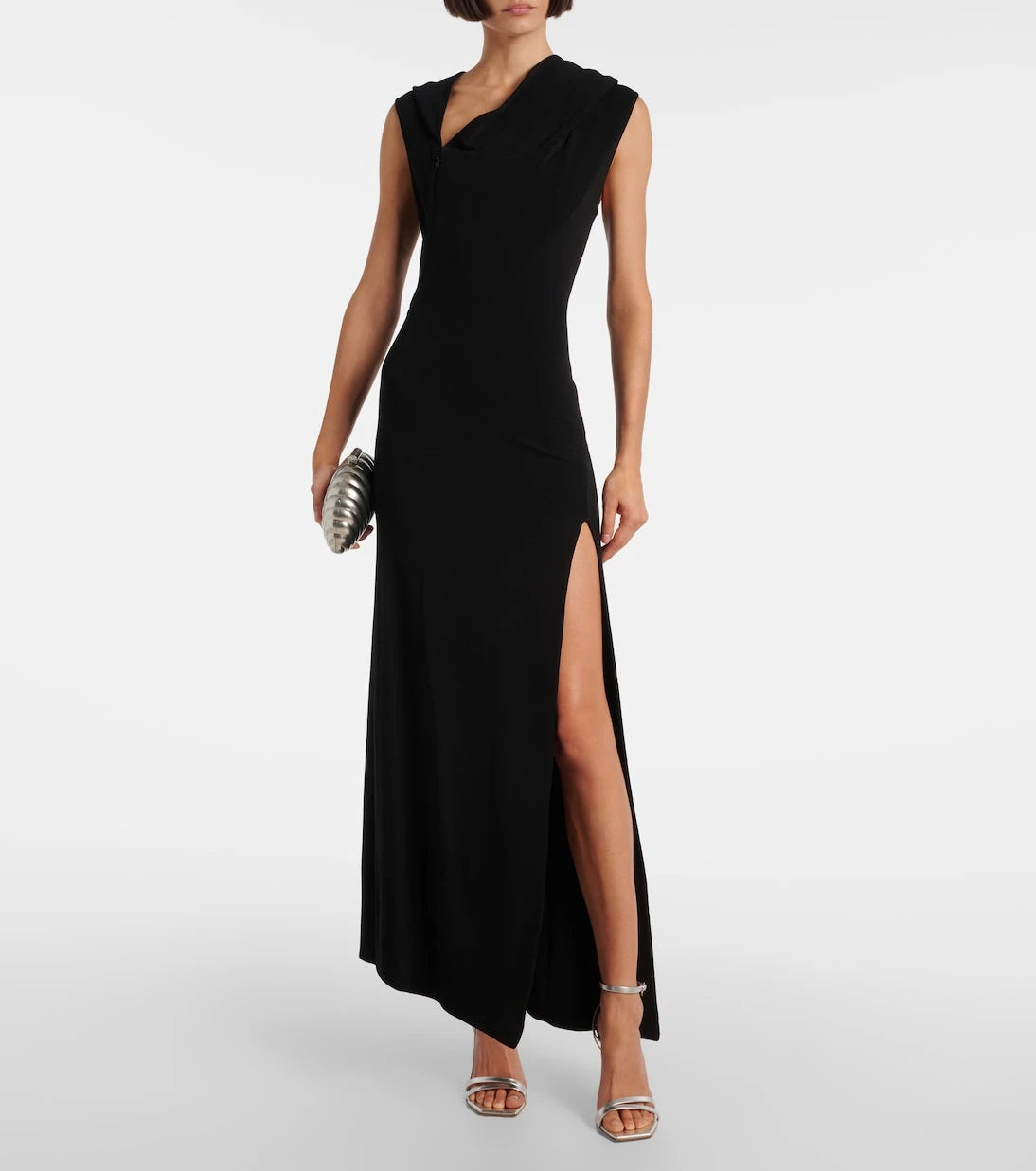 Mugler - Asymmetric jersey gown