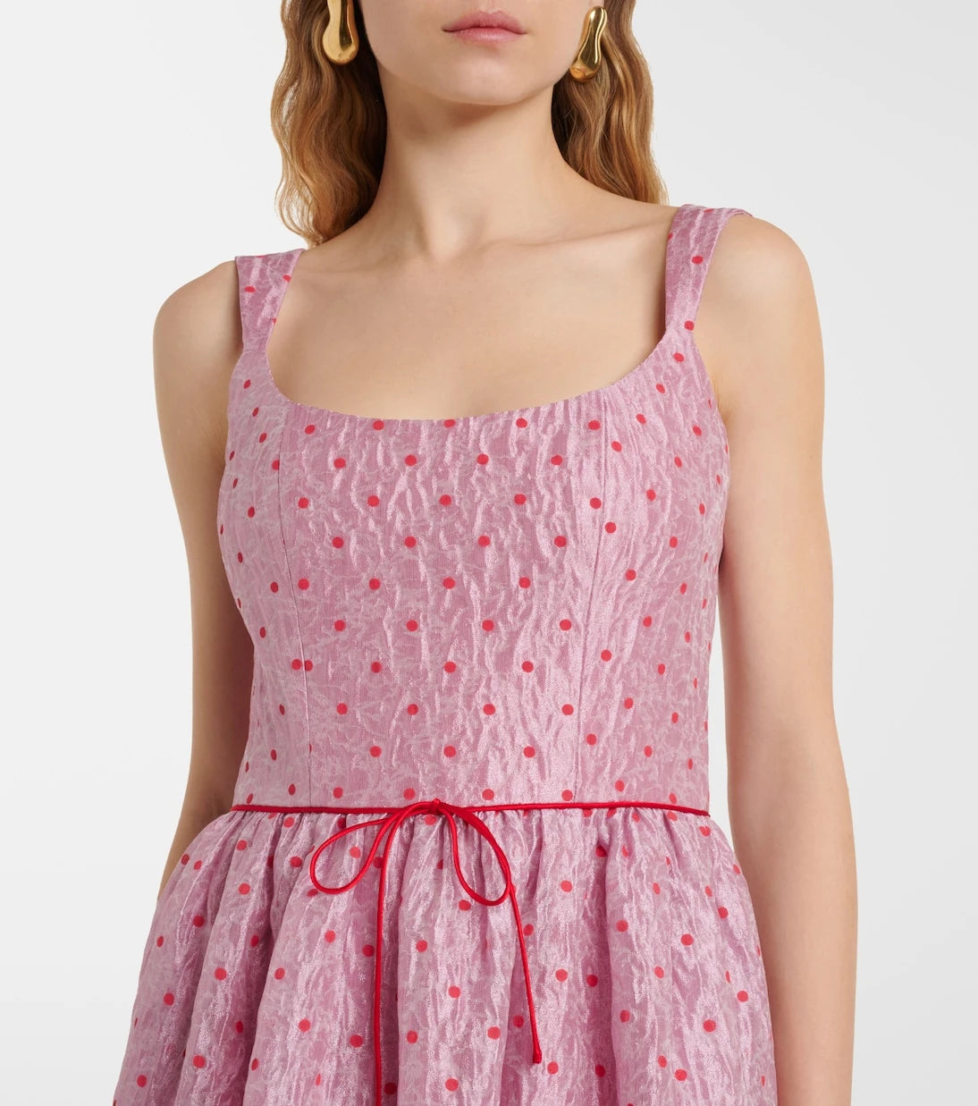 Markarian - Apple polka-dot corset dress