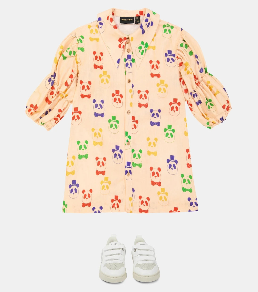 Mini Rodini - Printed linen and cotton shirt dress